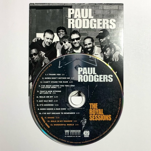 The Royal Sessions by Paul Rodgers CD 795041797520 Rhythm and Blues Rock - Picture 3 of 3